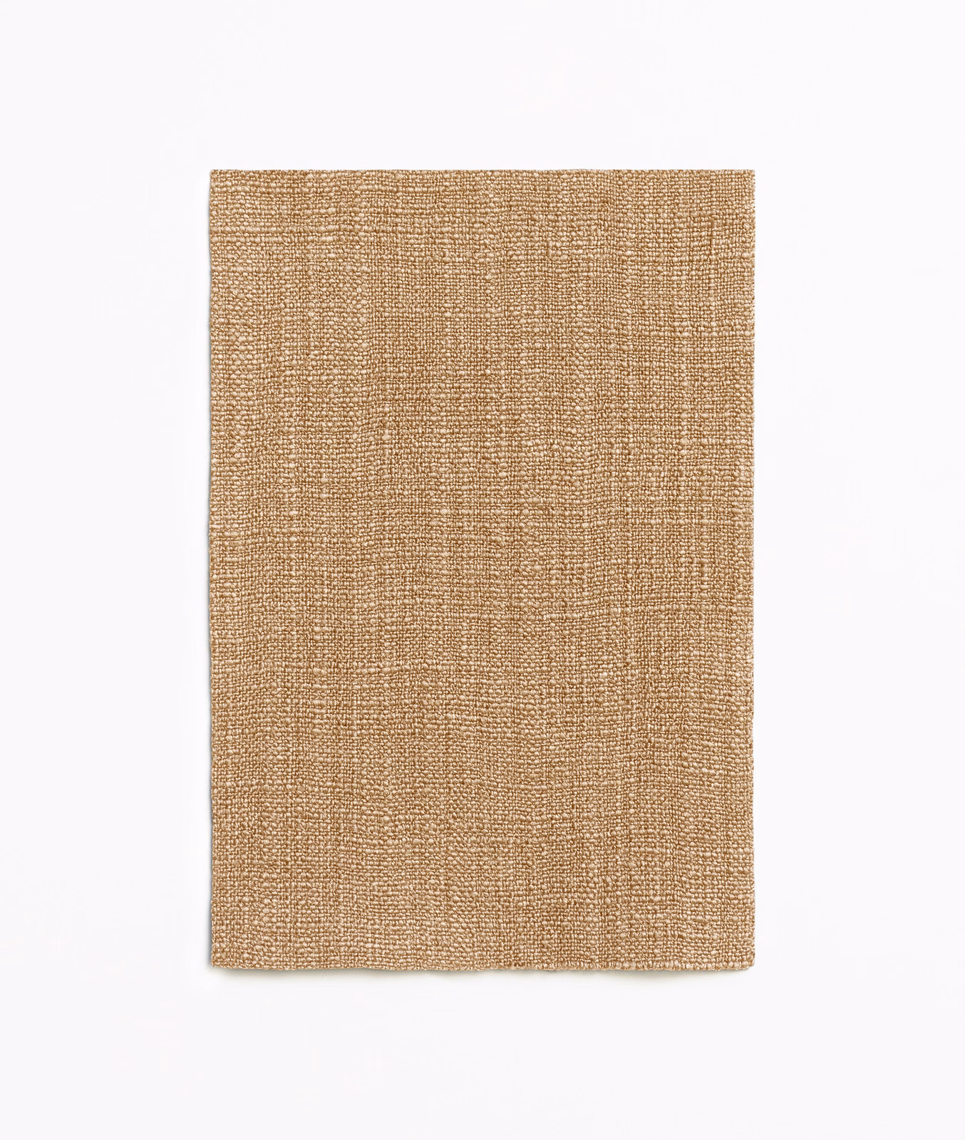 Warm biscuit-beige woven swatch with a subtle irregular grid texture