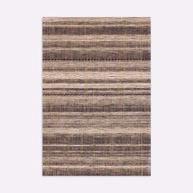Warm brown and taupe woven bands with fine horizontal textural shifts