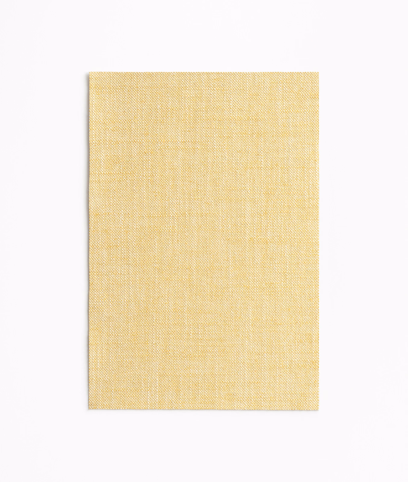 Pale straw-yellow woven swatch with a fine crosshatch texture