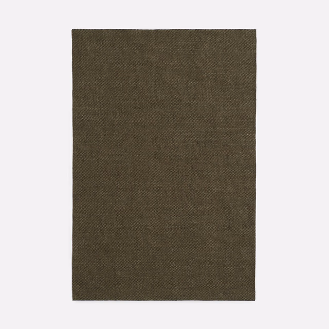 Dark bronze-brown plain fabric swatch with fine woven texture and subtle tonal mottling