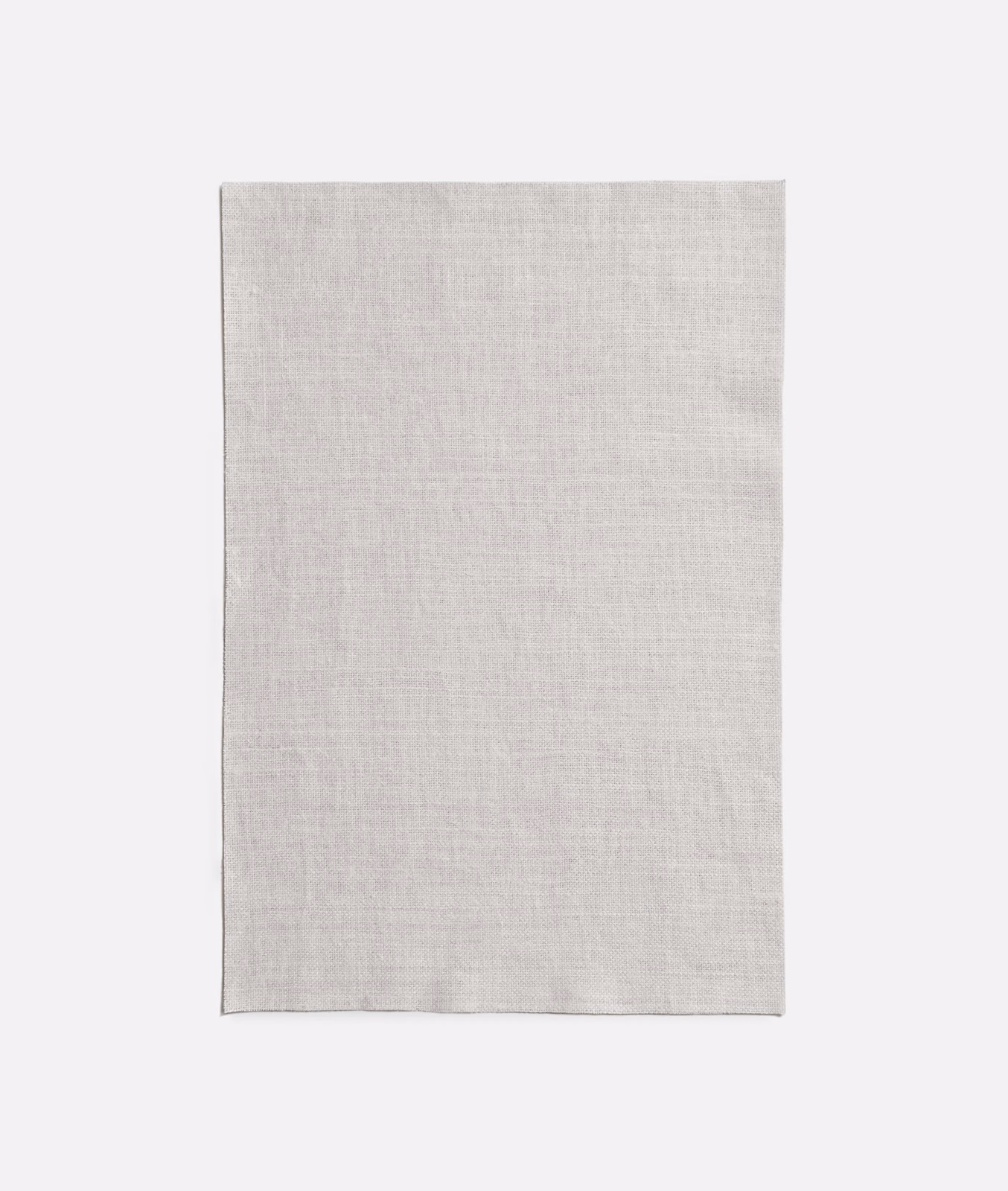 Pale ice-grey woven fabric swatch with a fine, softly irregular texture