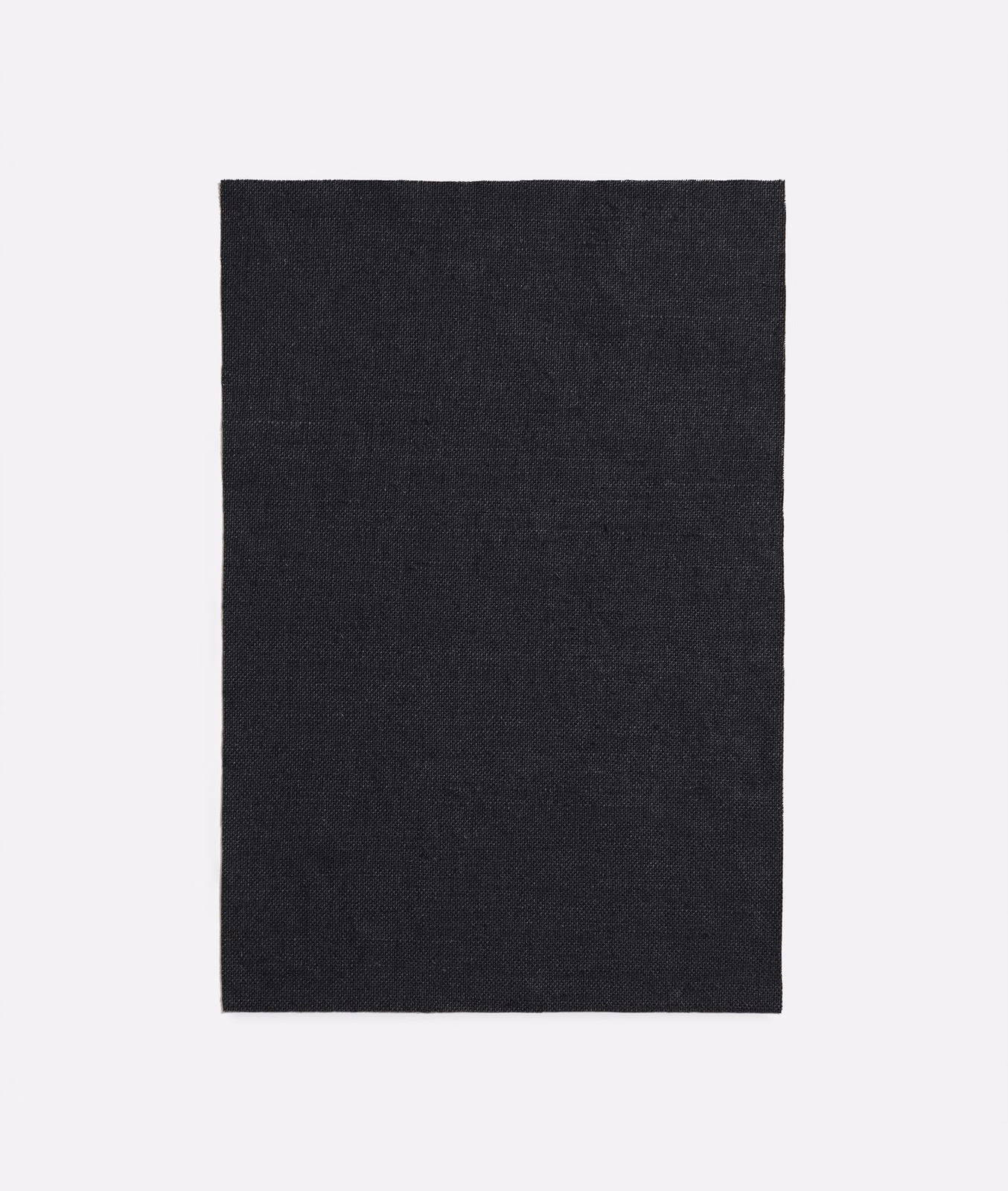 Near-black charcoal plain weave with subtle horizontal texture in Chintz Nature Stromboli