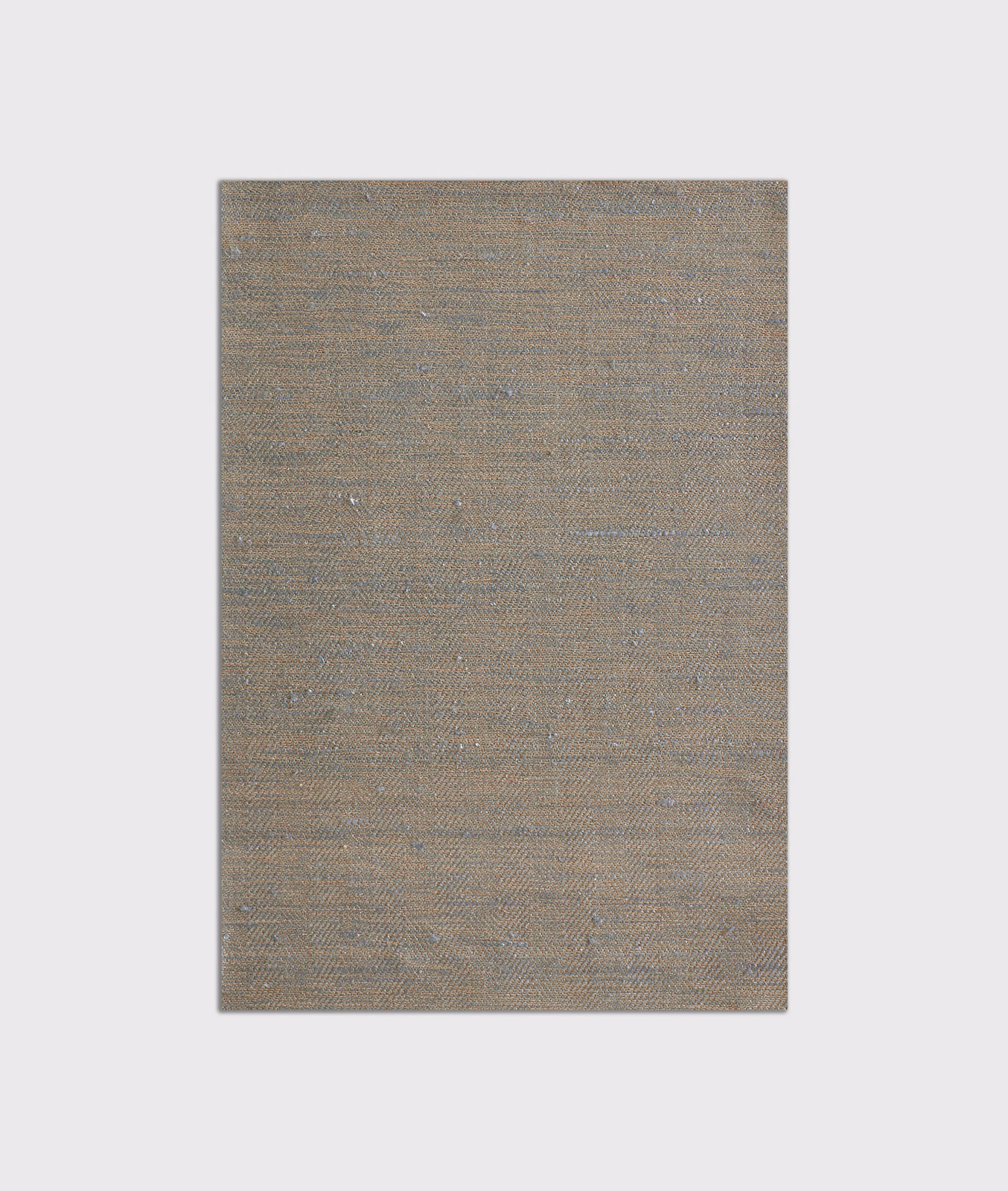 Muted taupe-grey curtain swatch with a fine, flecked horizontal weave