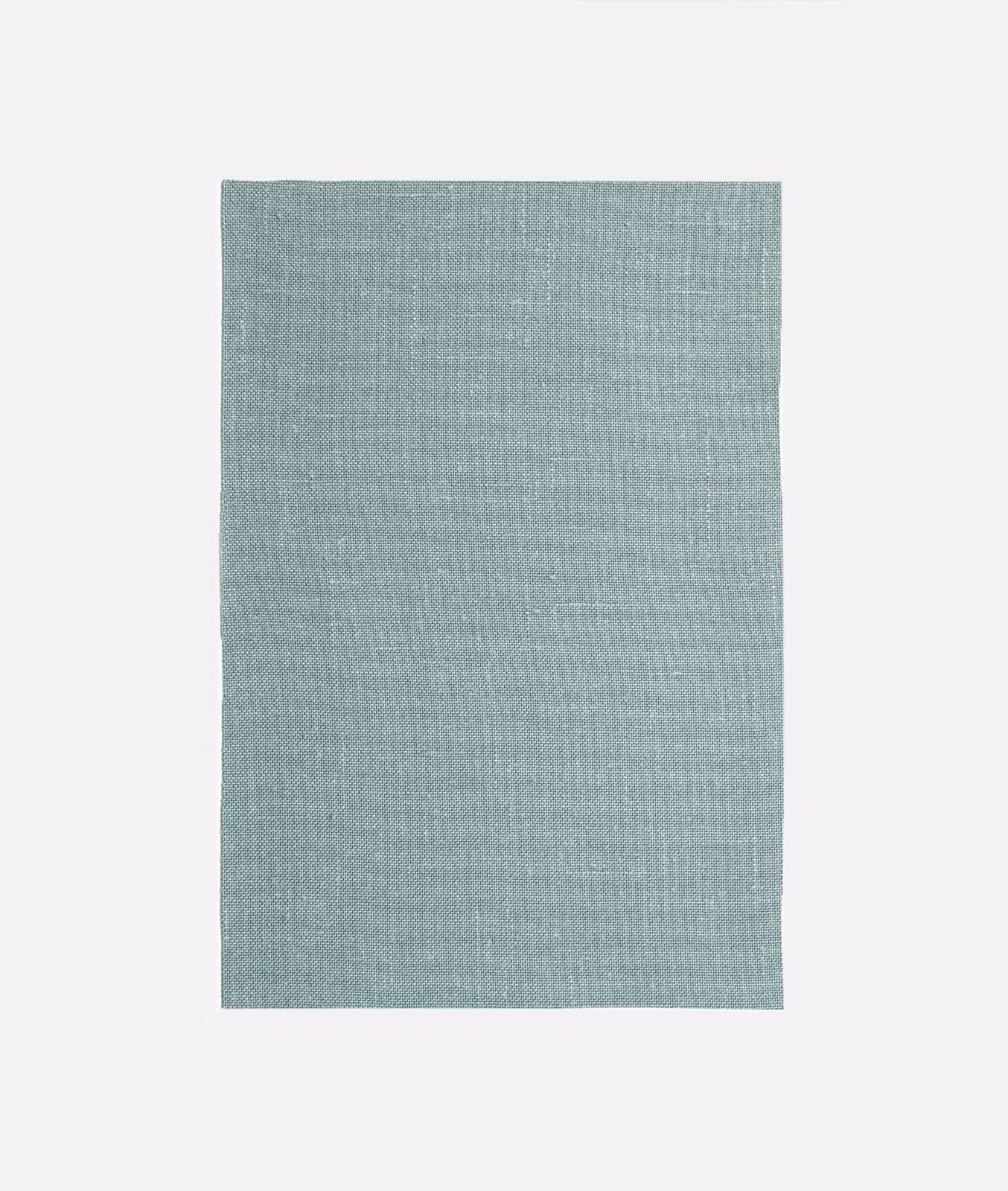 Pale Acquamarina aqua-teal curtain fabric with fine woven texture and subtle vertical striations