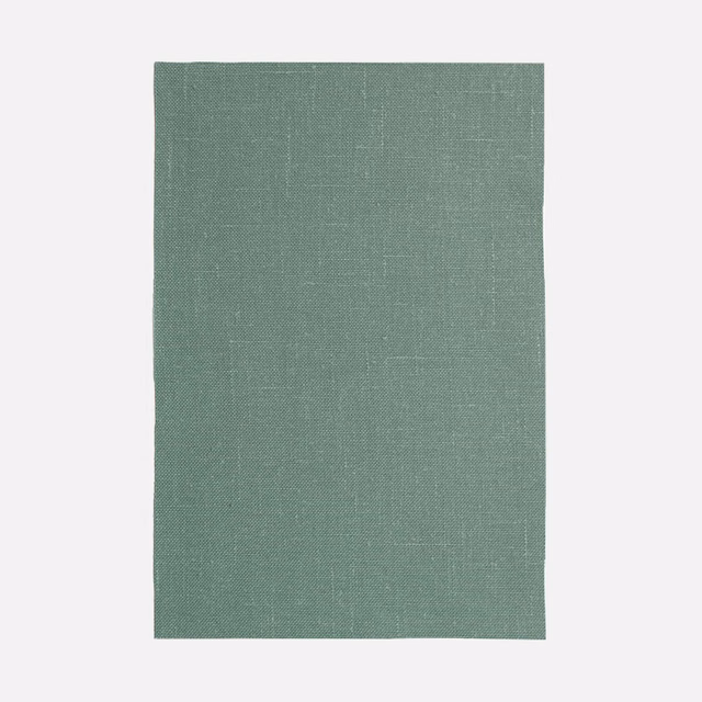 Muted agave green curtain fabric with a fine, subtly irregular plain weave