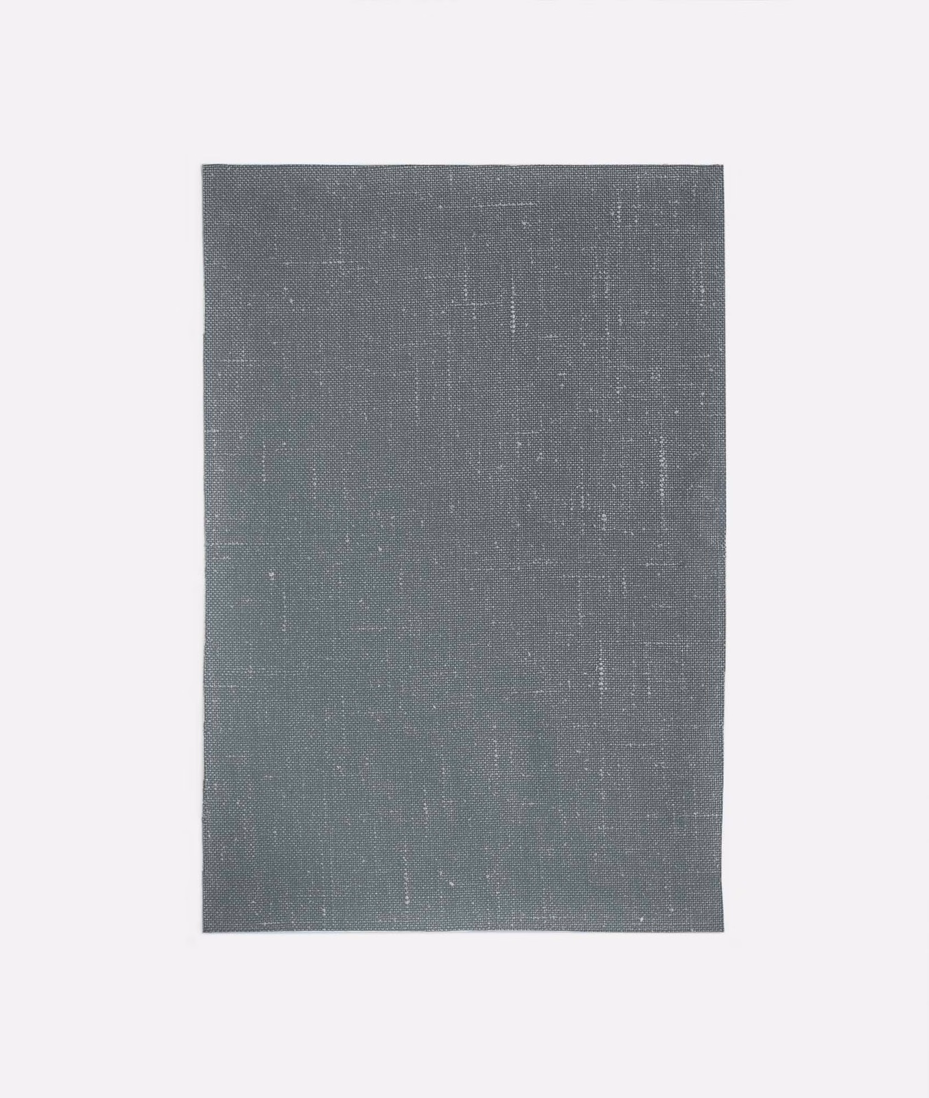 Cool slate-grey textile with fine vertical striations and a softly mottled weave