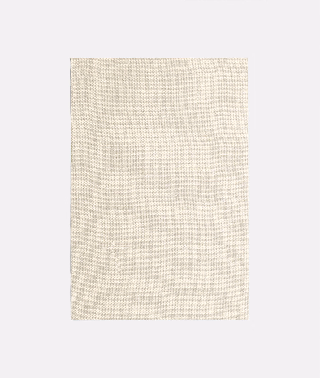 Warm ivory curtain fabric with a fine woven grid and softly textured surface