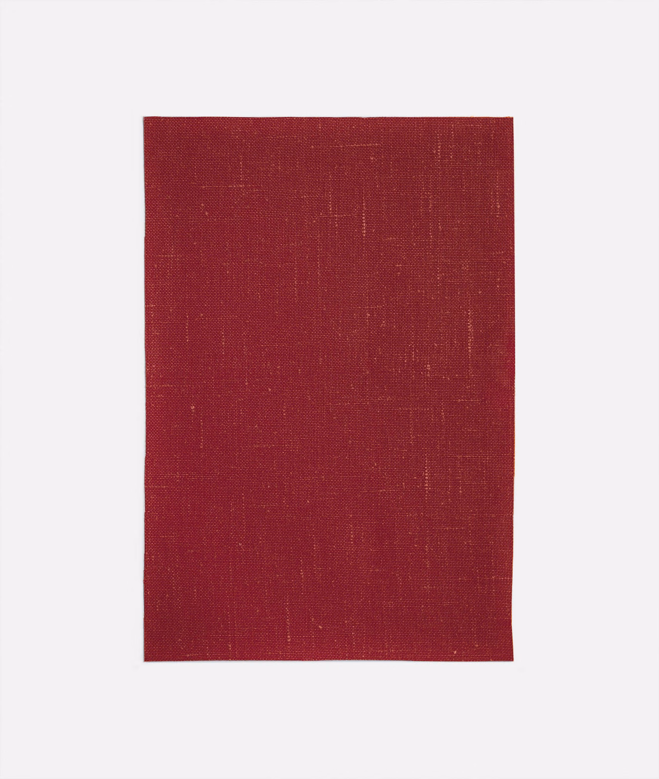 Deep Bordeaux red plain woven curtain fabric with subtle slub texture