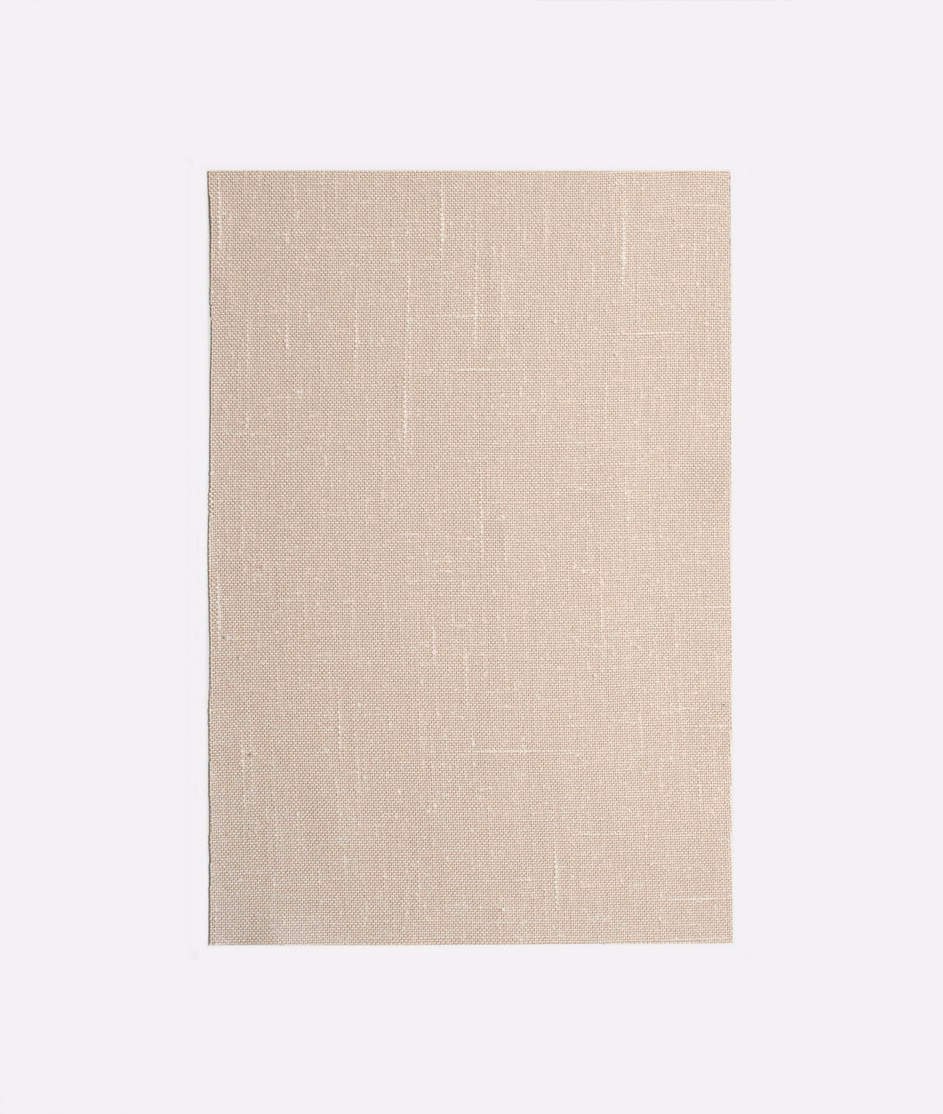 Pale cipria blush-beige curtain fabric with a fine, softly crosshatched woven texture
