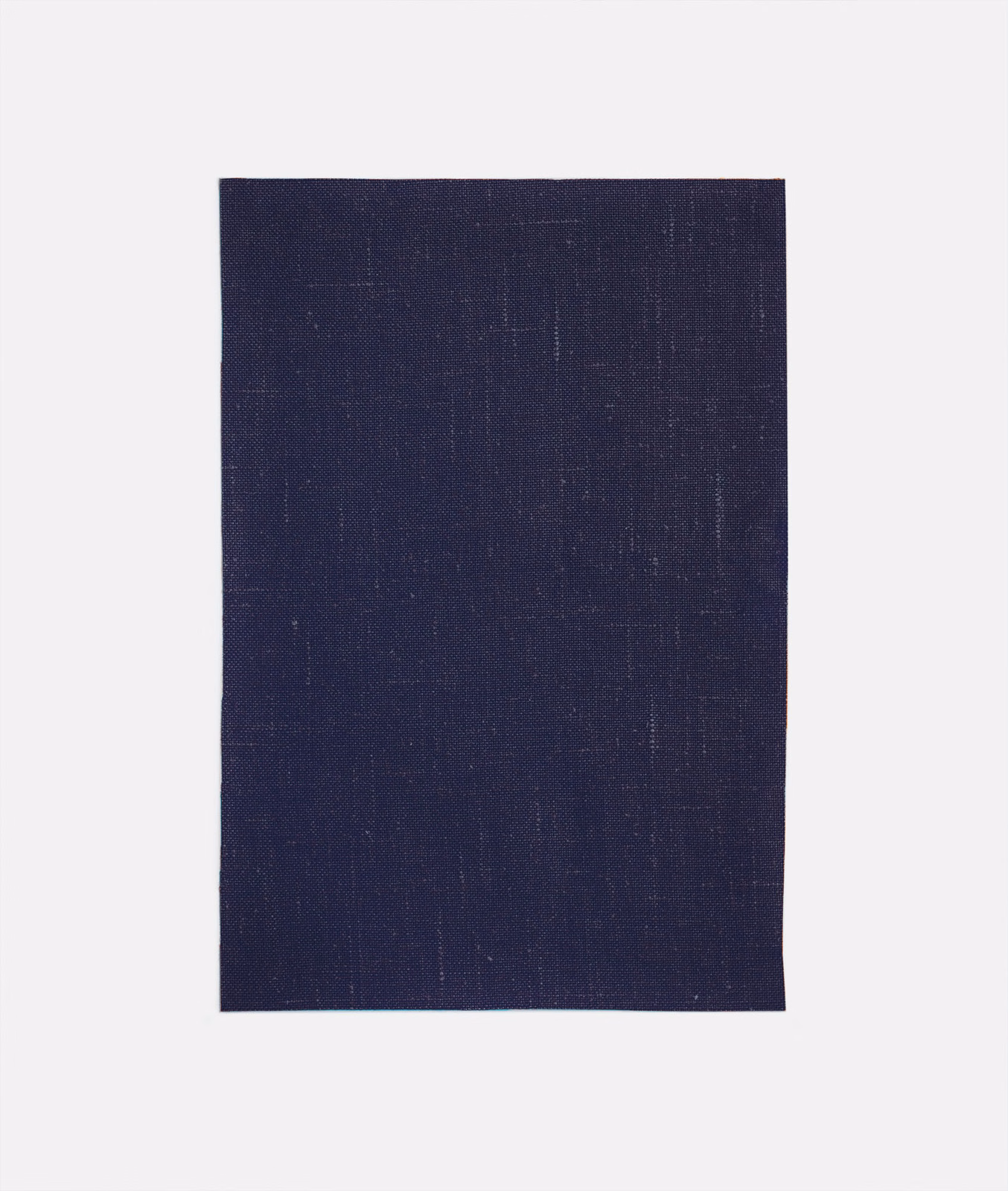 Deep ink-navy woven swatch with subtle crosshatch texture and faint vertical thread variation