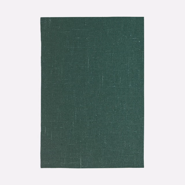 Deep peacock-teal woven fabric swatch with subtle crosshatch texture