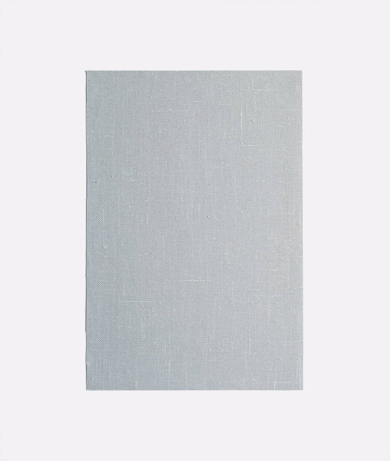 Pale blue-grey woven curtain fabric with a subtle irregular grid texture