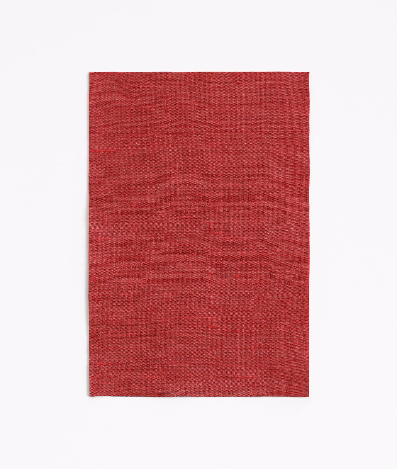 Deep Bordeaux red fabric swatch with subtle crosshatched woven texture