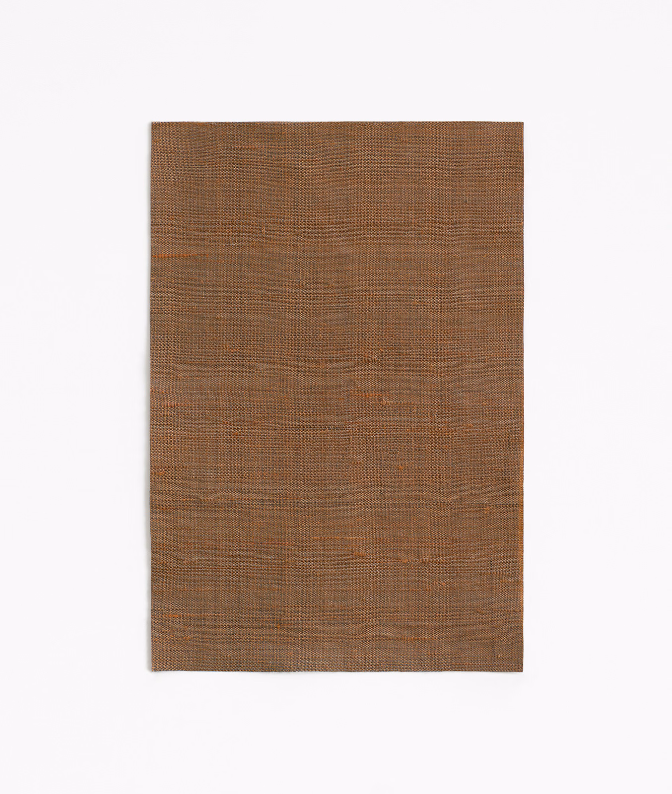 Warm chestnut-brown fabric showing a fine, closely woven crosshatch texture