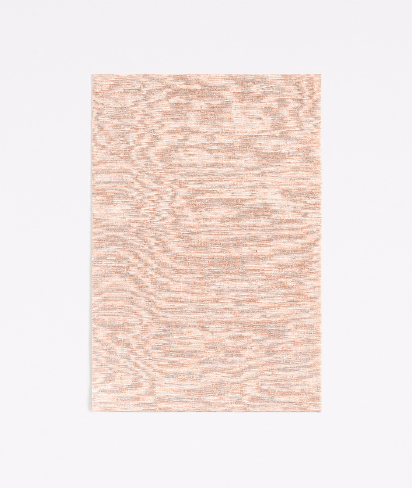 Pale blush-pink Fanfara Morganite Rose swatch with fine horizontal slub weave