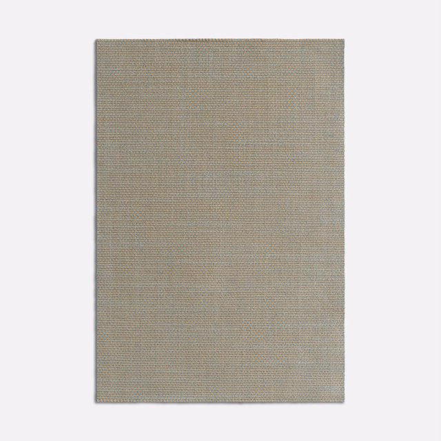 Muted celadon green-grey fine weave with delicate horizontal ribbing