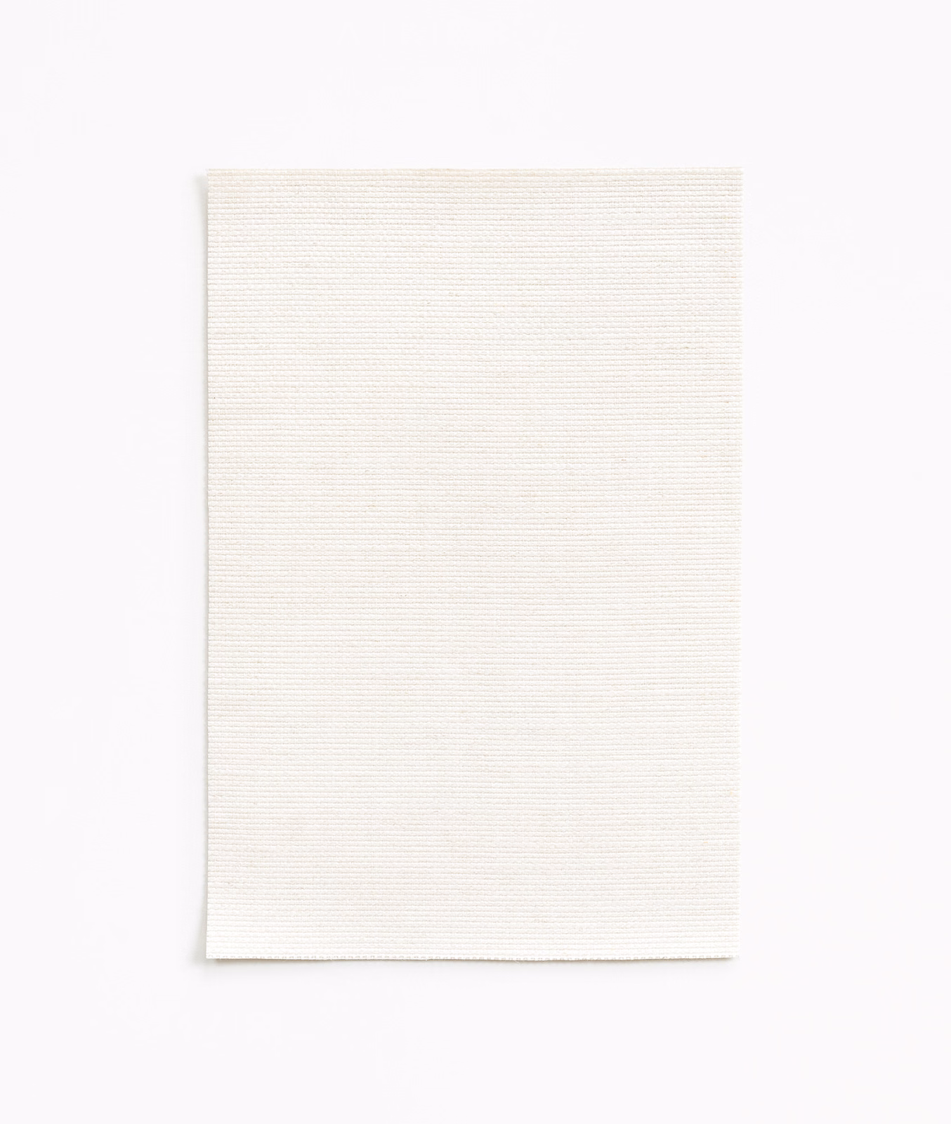 Pale ivory Dedar fabric swatch showing fine, closely spaced horizontal ribs