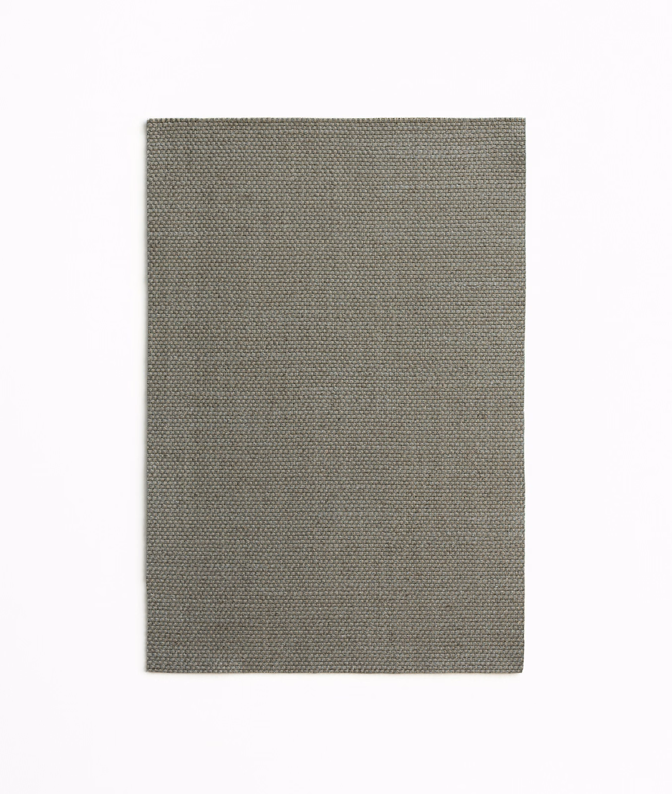 Muted mushroom-grey curtain fabric with a fine, tightly grained woven texture