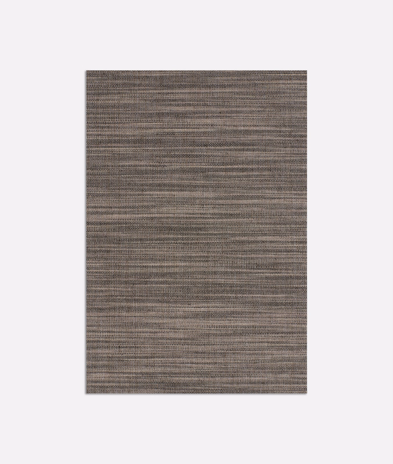 Deep charcoal-grey curtain fabric with fine horizontal striations and brown-grey tonal depth