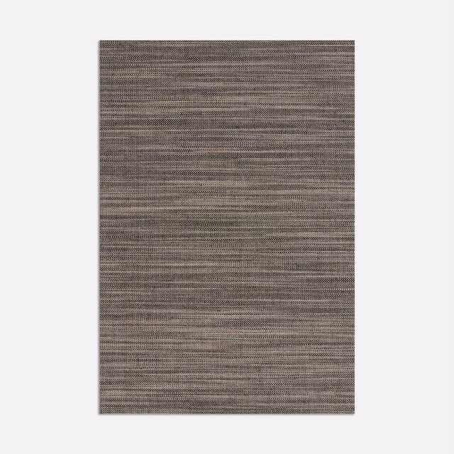 Deep charcoal-grey curtain fabric with fine horizontal striations and brown-grey tonal depth
