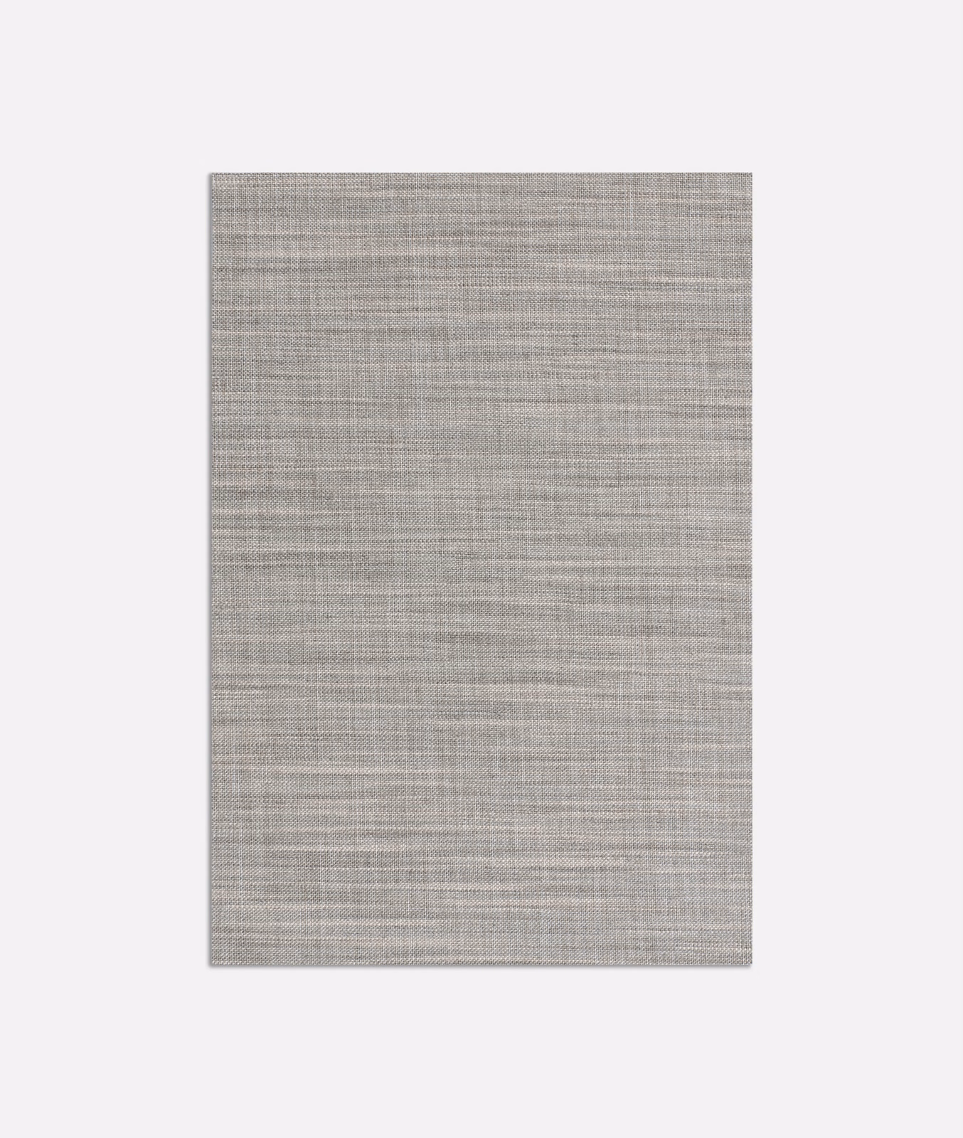 Soft cloud-grey fabric swatch with fine irregular horizontal woven lines