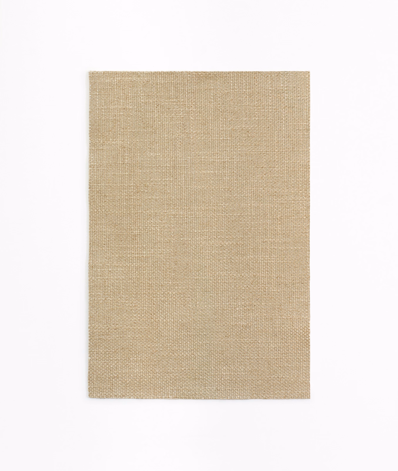 Warm oat-beige Dedar curtain fabric with fine crosshatch woven texture