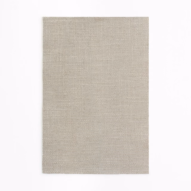 Pale greige Flair Nacre swatch showing a fine, even woven texture