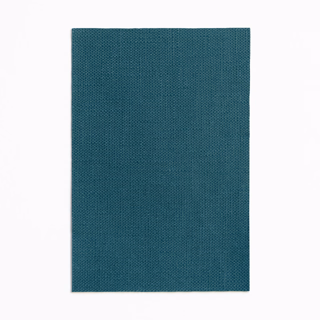Deep teal Flair fabric with a fine, even woven texture