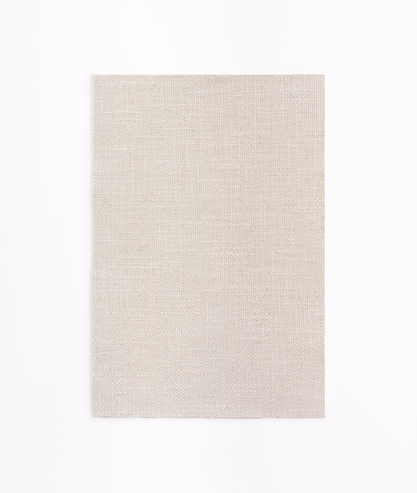 Pale greige-ivory woven swatch with a fine crosshatched surface