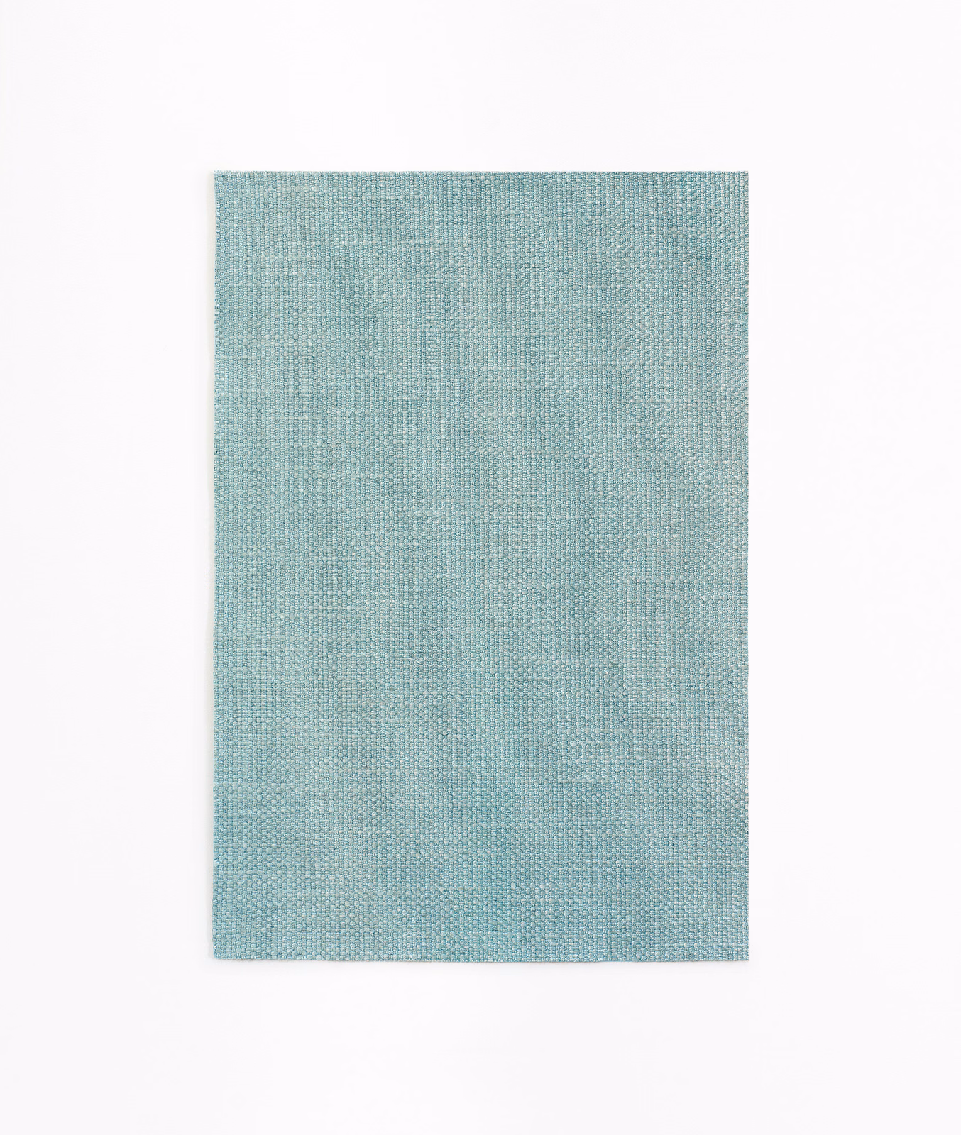 Soft aqua-teal plain weave with a delicate, closely grained texture