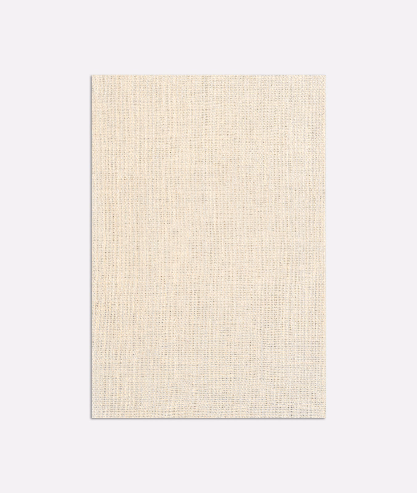 Warm ivory plain-weave swatch with a fine, softly textured surface
