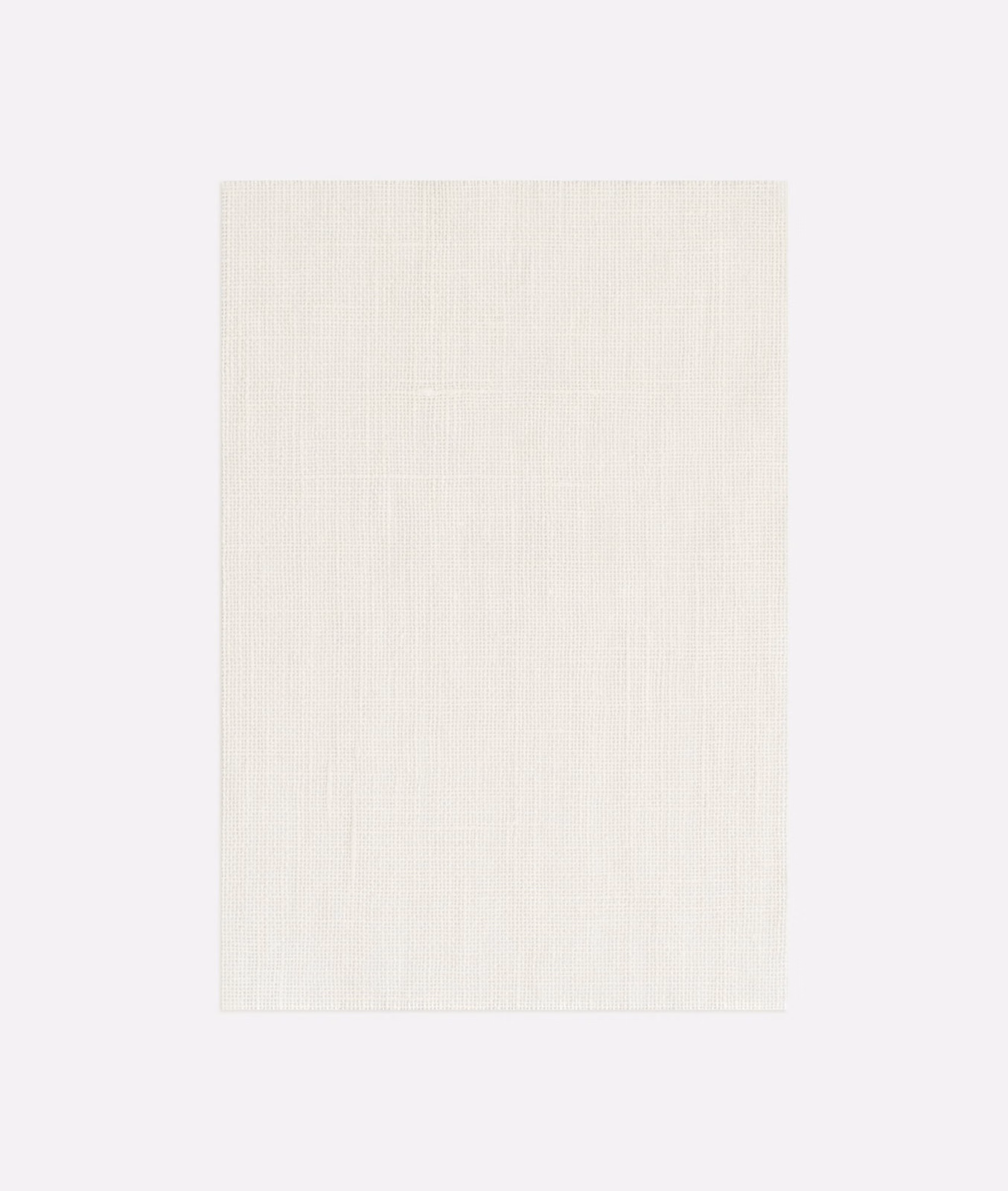Pale warm ivory curtain fabric with a fine, softly crosshatched woven texture