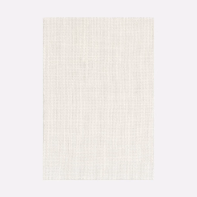Pale warm ivory curtain fabric with a fine, softly crosshatched woven texture