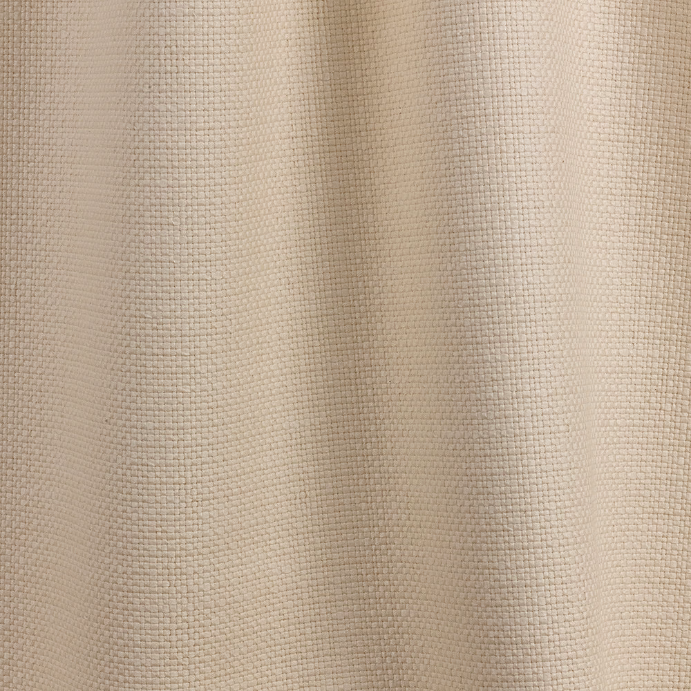 Warm oatmeal-beige woven grid with softly falling folds and subtle taupe shading
