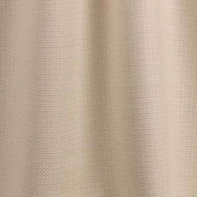Warm oatmeal-beige woven grid with softly falling folds and subtle taupe shading
