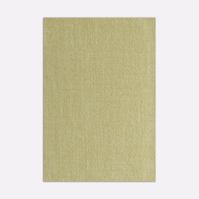 Pale yellow-olive Millais fabric with a fine softly mottled plain weave