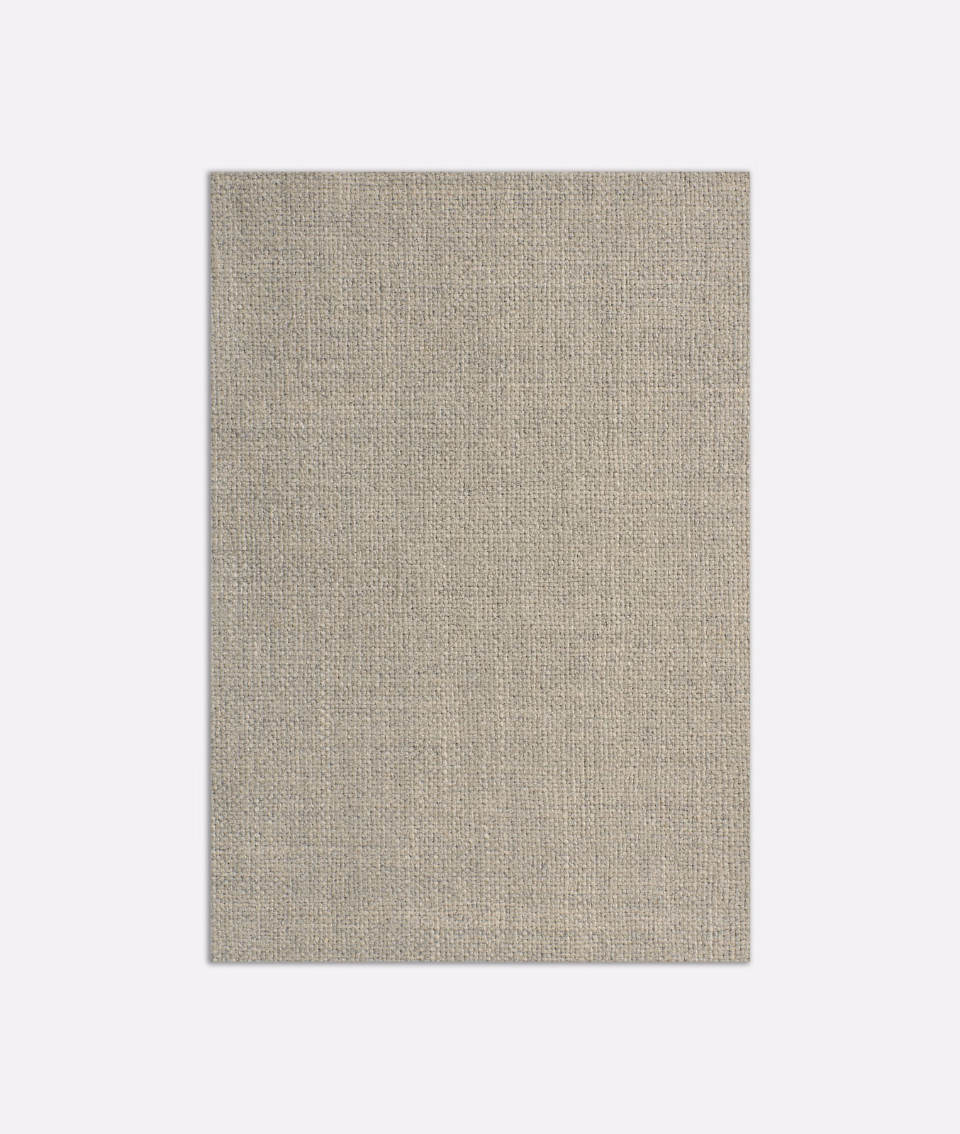 Close view of Millais Cenere’s fine ash-greige plain weave with subtle taupe flecks