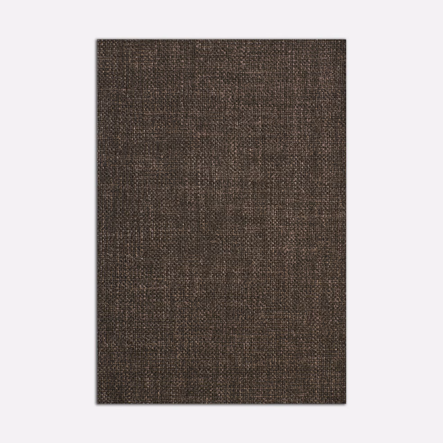 Dark espresso-brown curtain fabric with a fine, subtly mottled crossweave