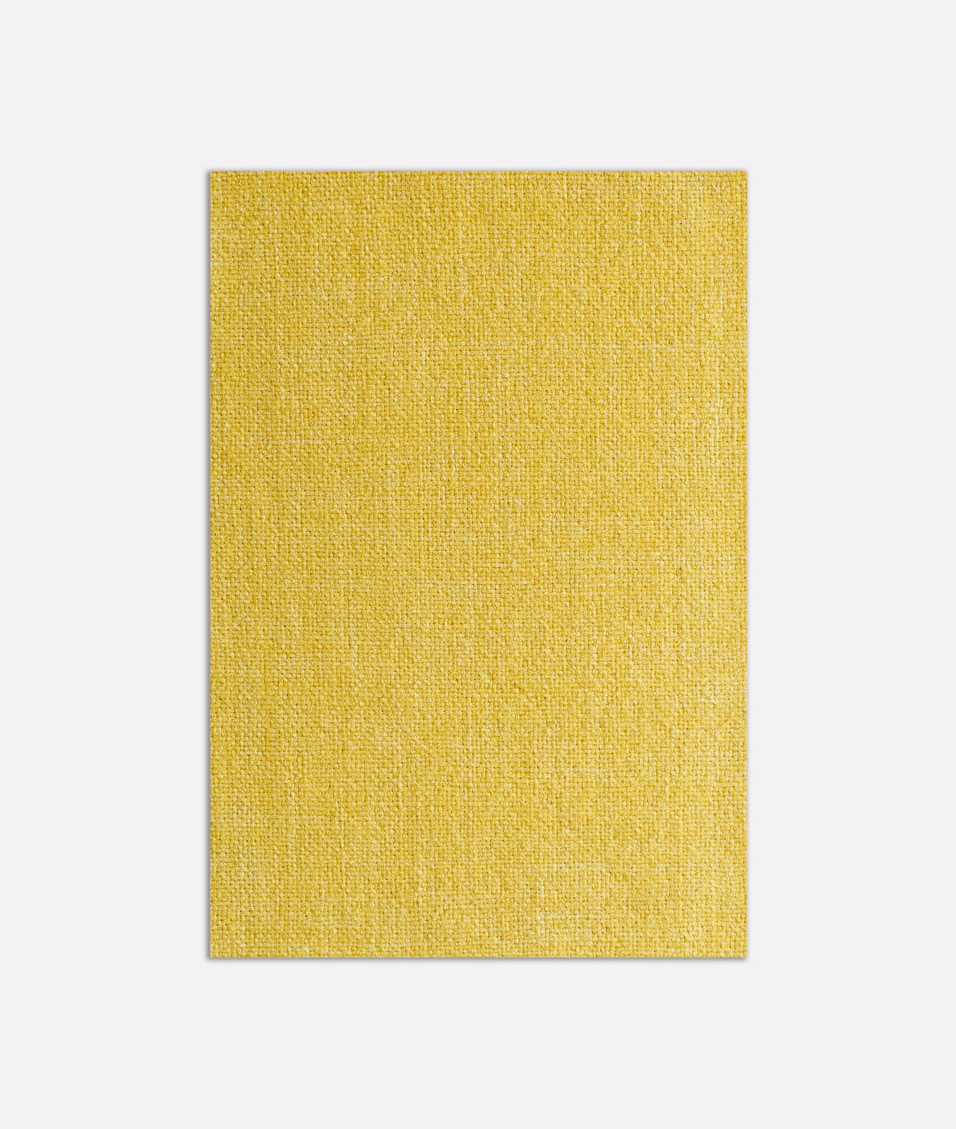 Close view of finely woven golden-yellow Frangipane textile with subtle tonal slub