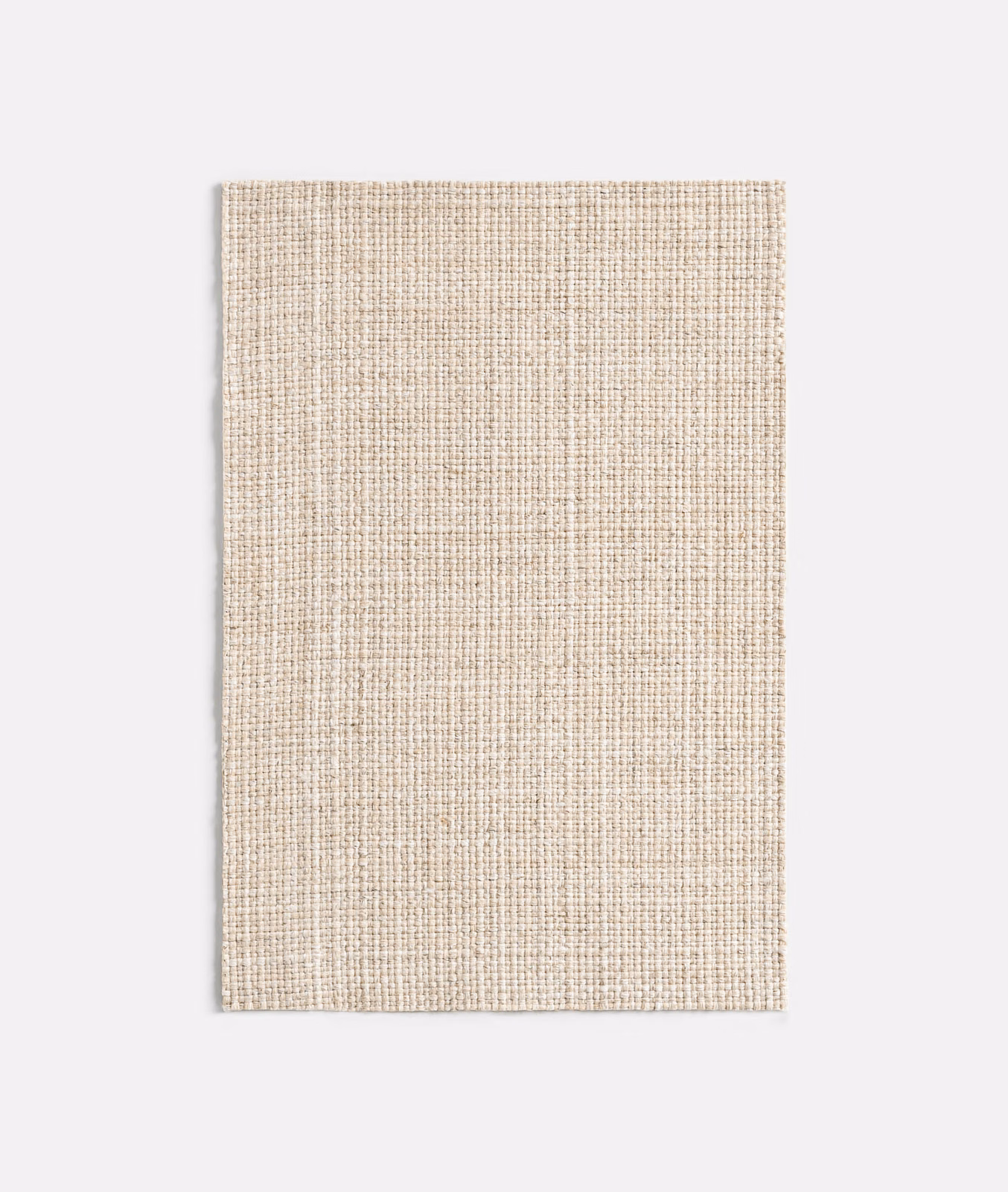 Pale natural-beige woven swatch with a fine irregular grid texture