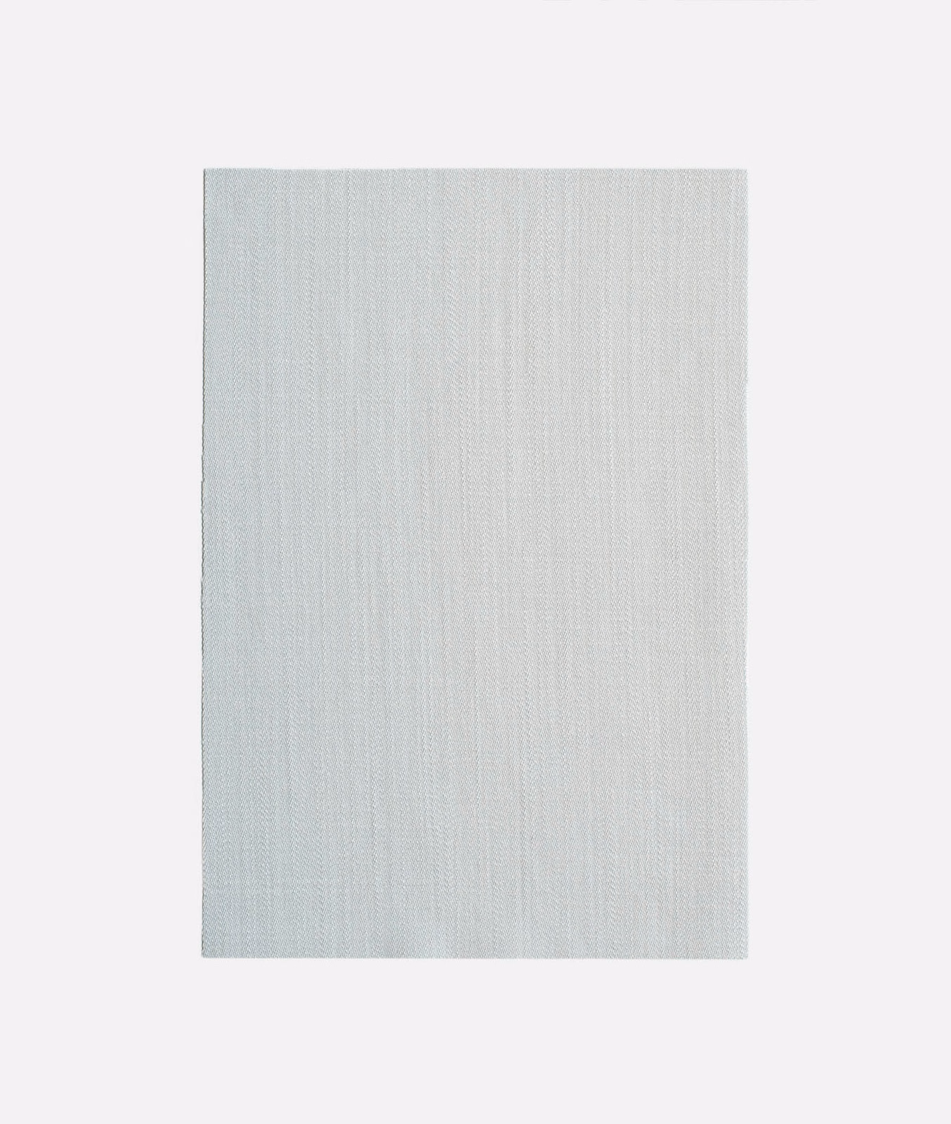 Pale blue-grey Music Cielo swatch with fine, softly varied vertical weave
