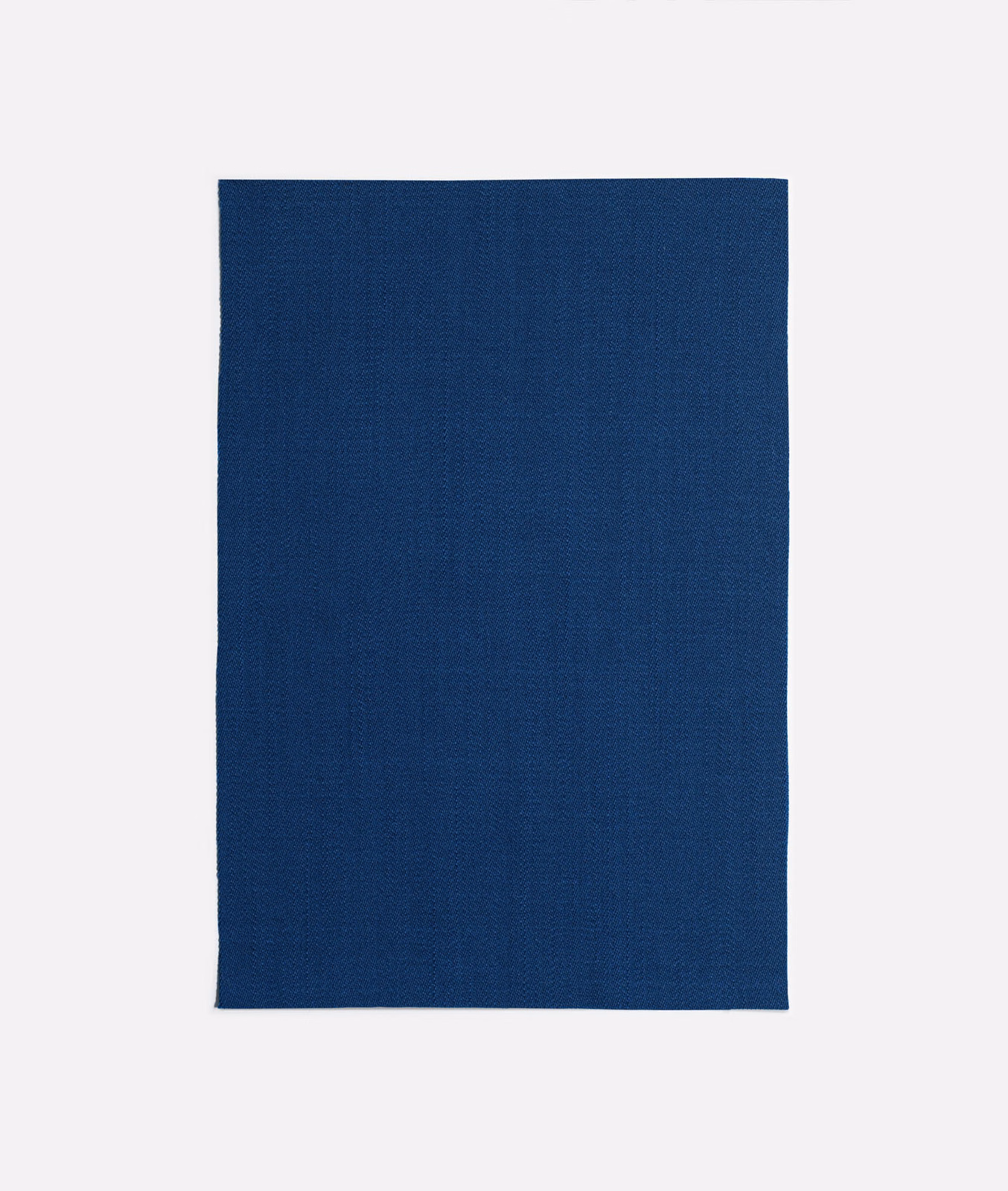 Deep cobalt-blue plain weave with a fine, subtly textured surface