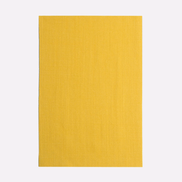 Warm yellow woven swatch with delicate vertical texture and softly luminous surface