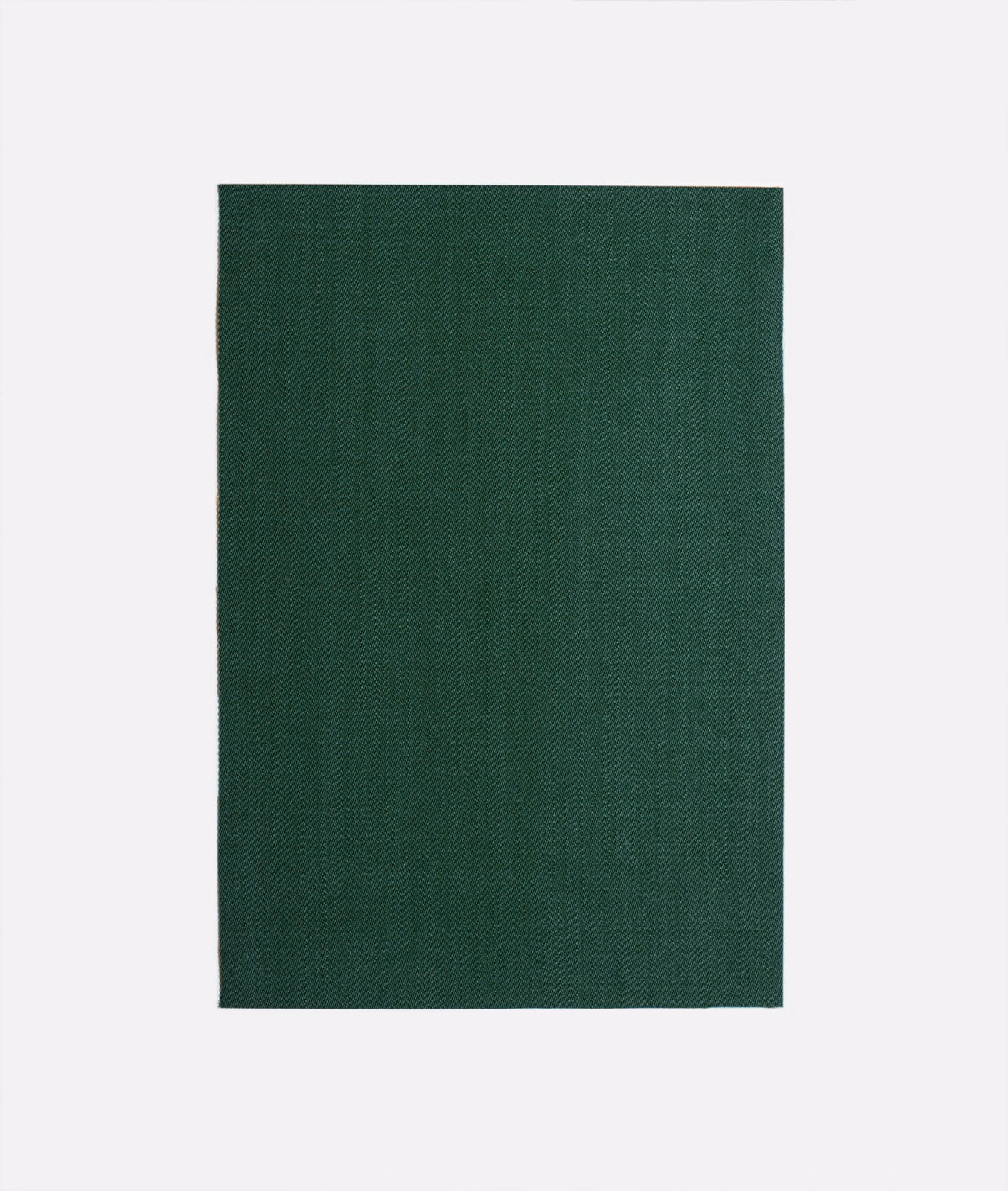 Deep forest-green woven curtain cloth with subtle crosshatch texture and tonal depth