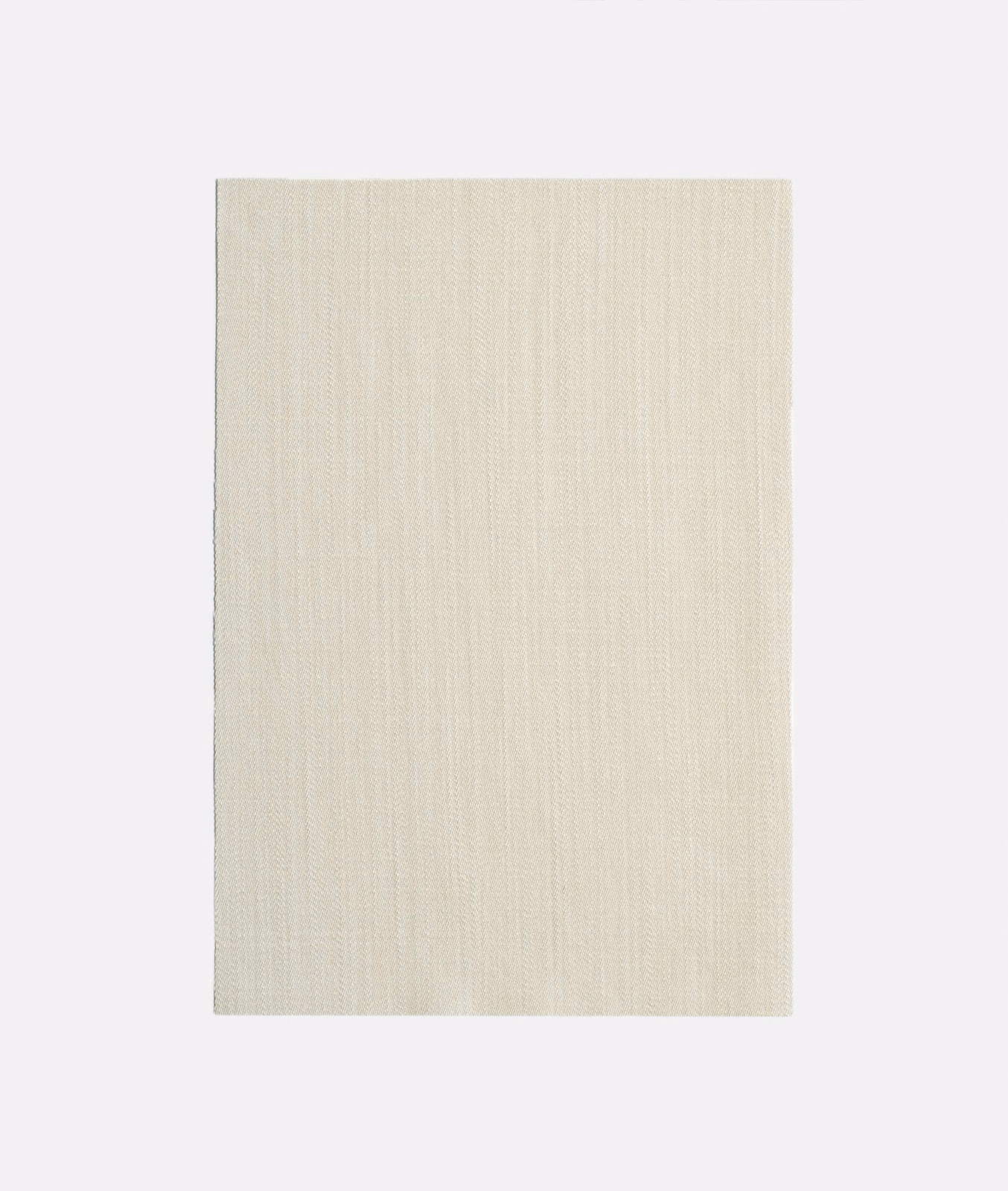 Pale pearl-ivory curtain swatch with fine vertical slub texture