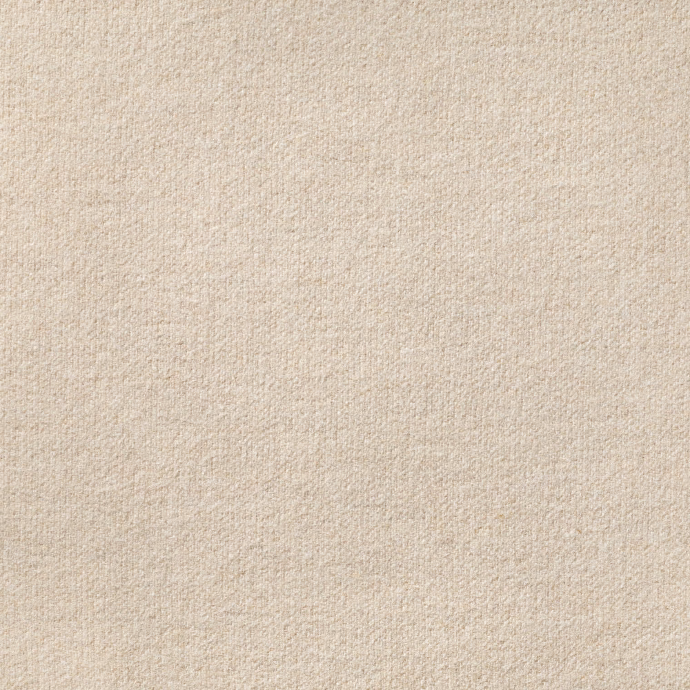 Close-up of warm Sabbia oatmeal-beige fabric with a fine irregular woven texture