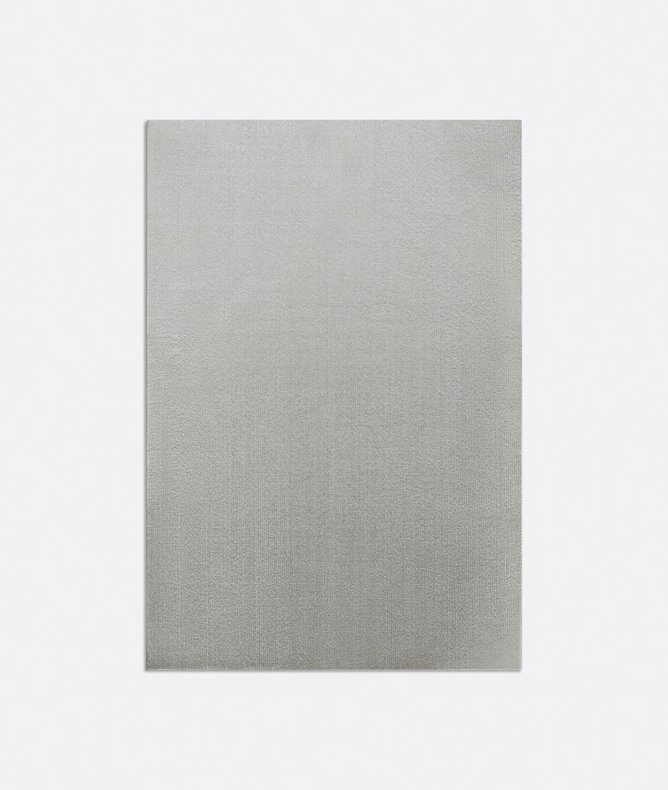 Cool silver-grey fabric with subtle vertical weave and softly mottled texture