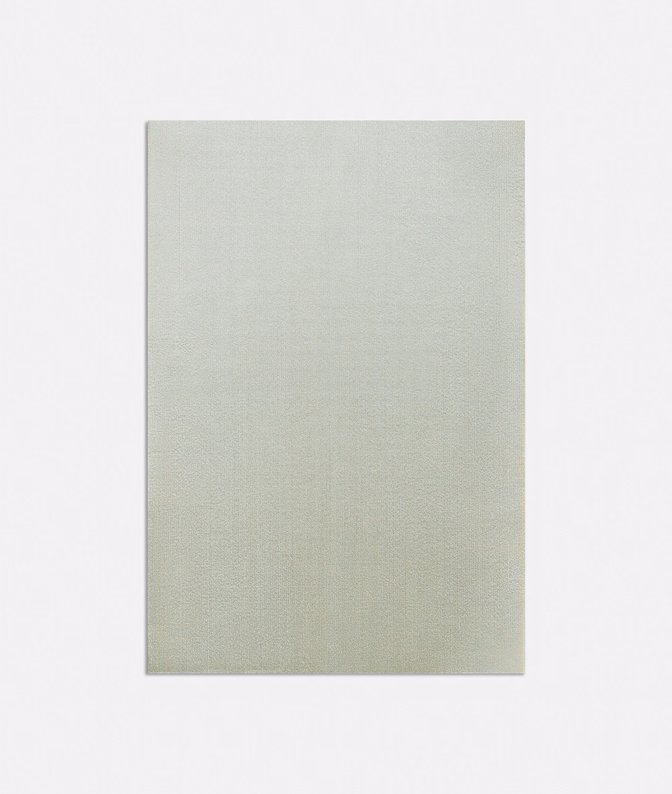 Pale celadon woven curtain fabric with a fine, quiet surface