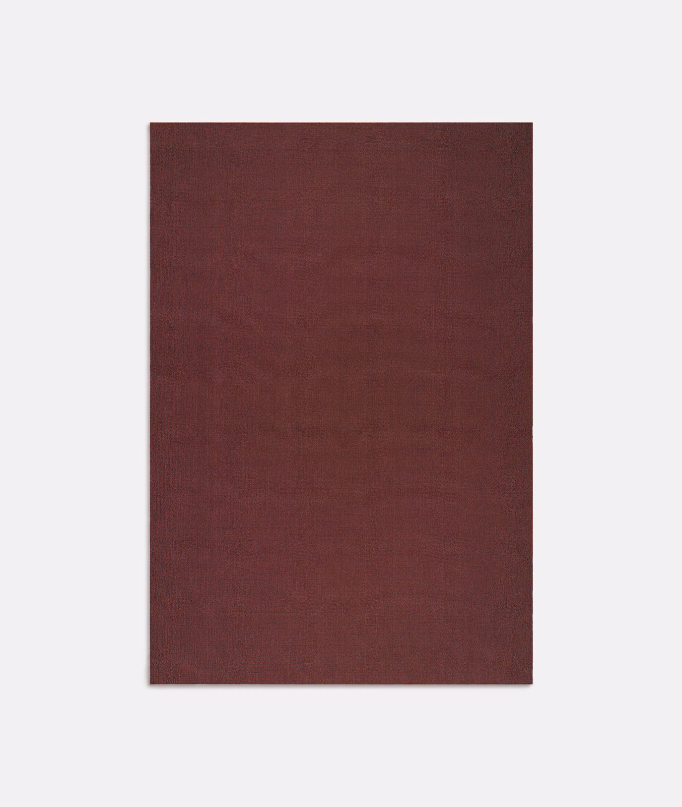 Deep mahogany-burgundy fabric swatch showing a fine, softly striated weave