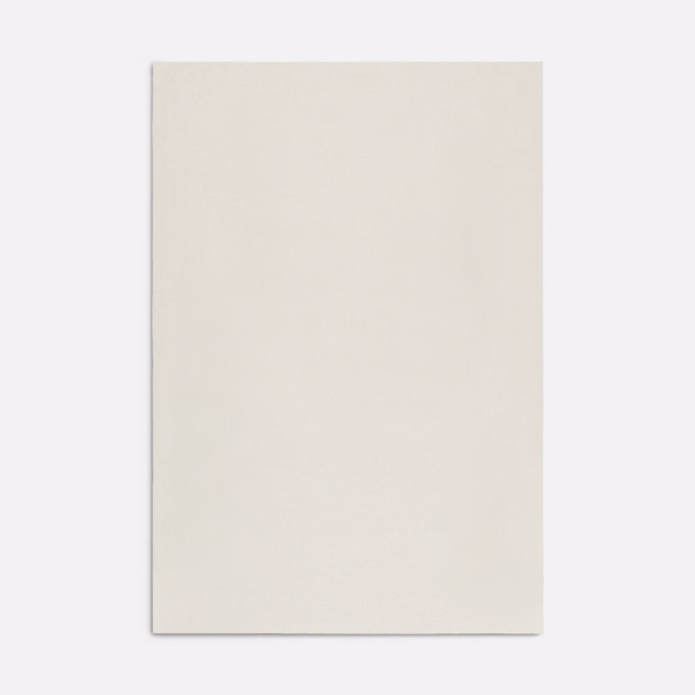 Pale ivory textile swatch with a fine, softly mottled woven surface